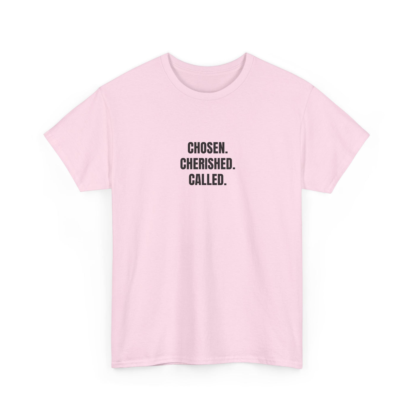 Chosen Cherished Called Unisex Heavy Cotton Tee, Inspirational T-Shirt