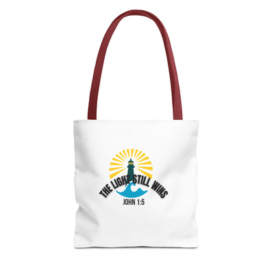 Light of Hope Tote Bag - Inspirational Messenger, Religious Tote, Everyday Carry-all