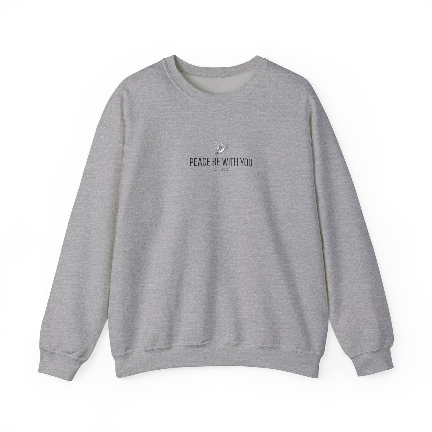 Unisex Peace Be With You  Cozy Crewneck Sweatshirt