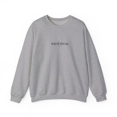 Unisex Peace Be With You  Cozy Crewneck Sweatshirt