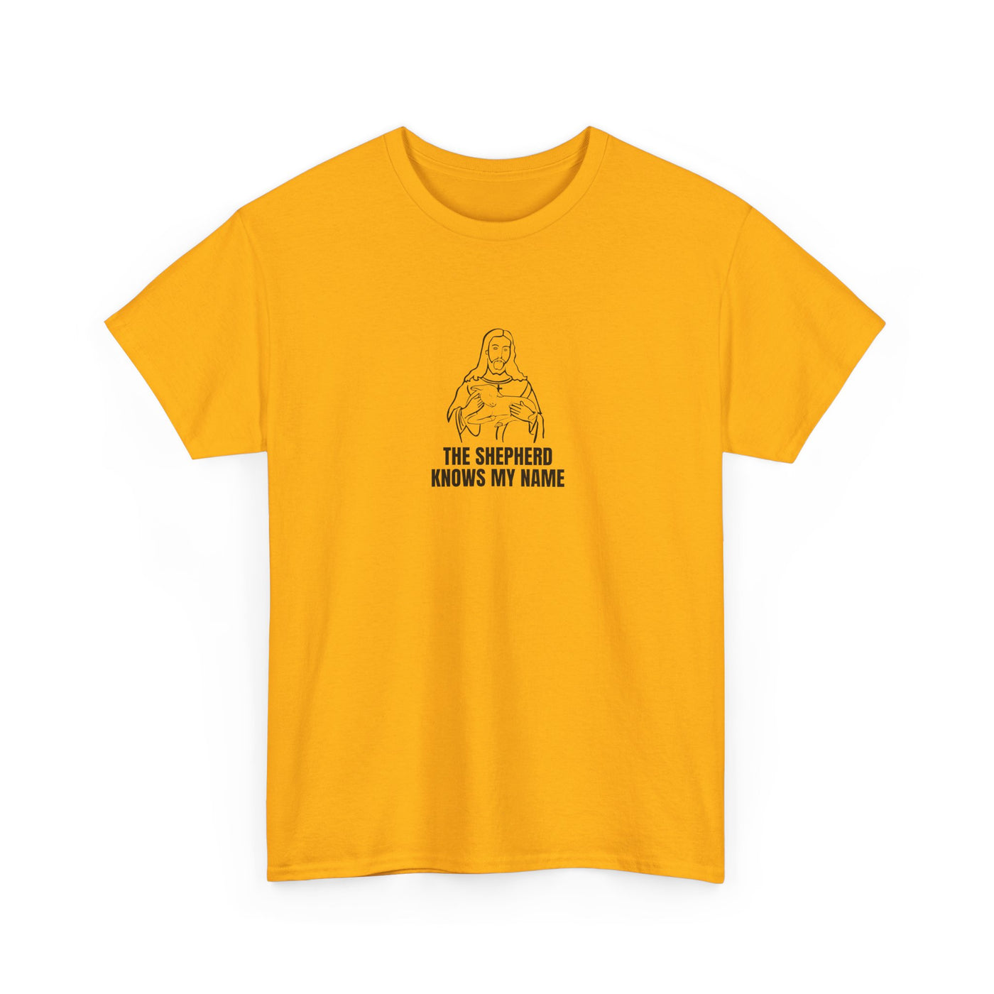 Shepherd Tee, Unisex Heavy Cotton Tee for Faith, Christian Gift, Religious Apparel, Bible Quotes, Everyday Wear