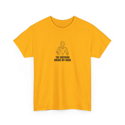 Shepherd Tee, Unisex Heavy Cotton Tee for Faith, Christian Gift, Religious Apparel, Bible Quotes, Everyday Wear