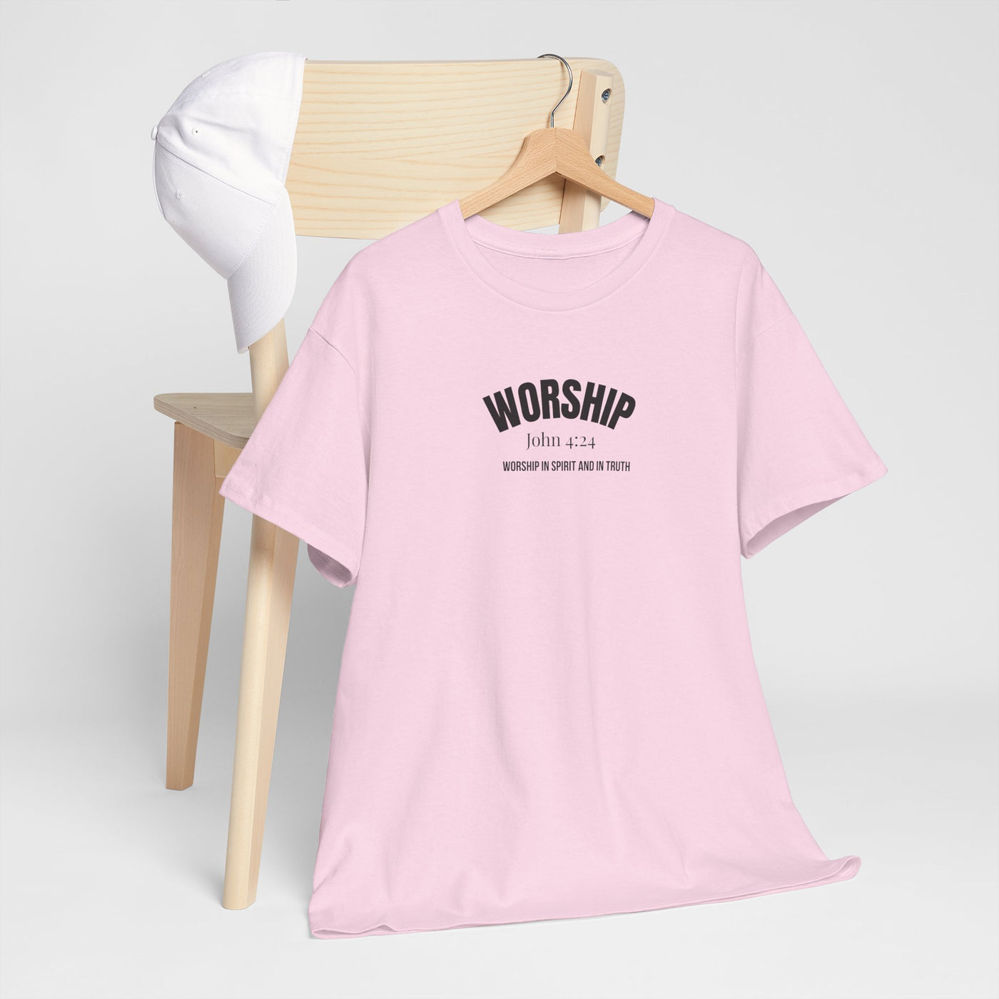 Worship Inspirational Unisex Tee, Faith-based T-Shirt, Religious Apparel