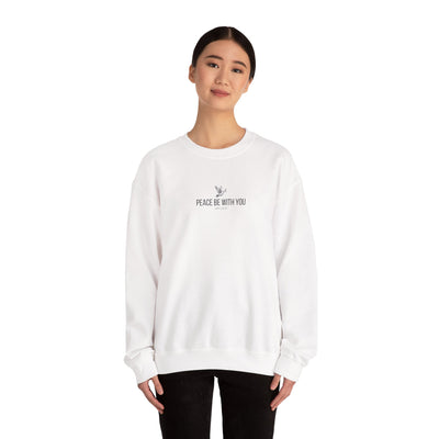 Unisex Peace Be With You  Cozy Crewneck Sweatshirt