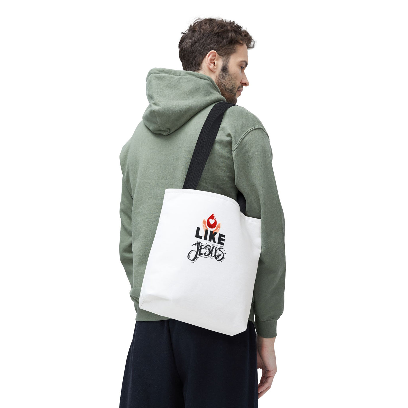 Love Like Jesus Tote Bag - Faith-Inspired Shopping Bag