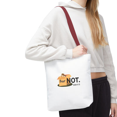 Fear Not Inspirational Tote Bag, Motivational Shopping Bag