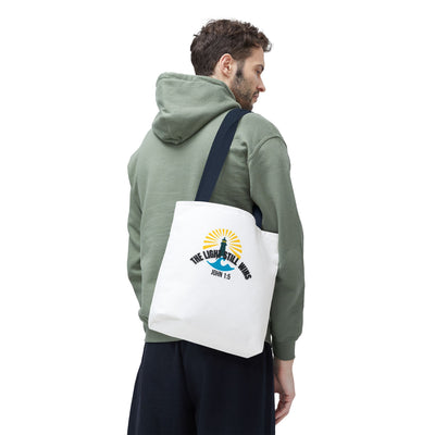 Light of Hope Tote Bag - Inspirational Messenger, Religious Tote, Everyday Carry-all