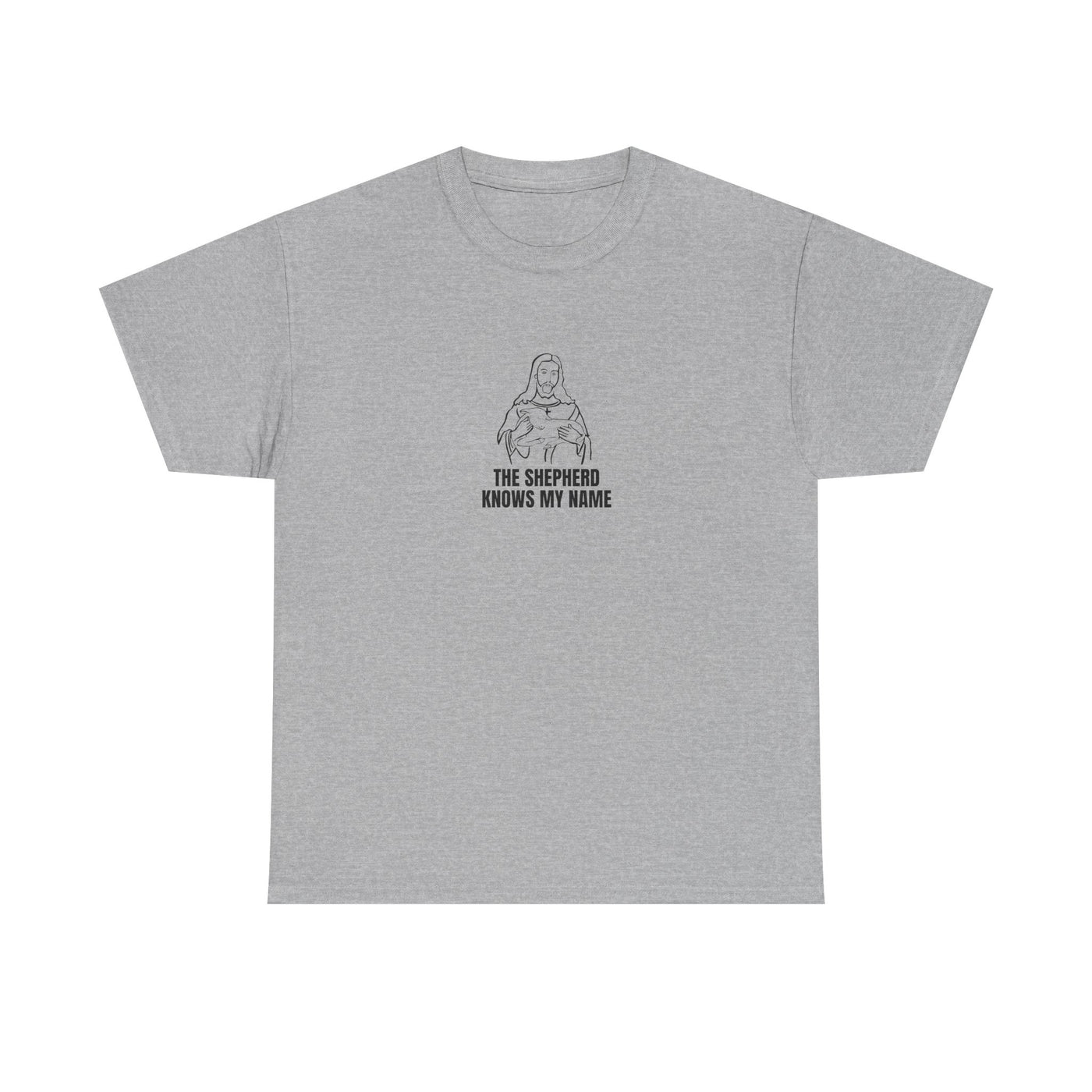 Shepherd Tee, Unisex Heavy Cotton Tee for Faith, Christian Gift, Religious Apparel, Bible Quotes, Everyday Wear