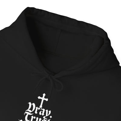Pray Trust Repeat Cozy Unisex Hooded Sweatshirt for Every Occasion