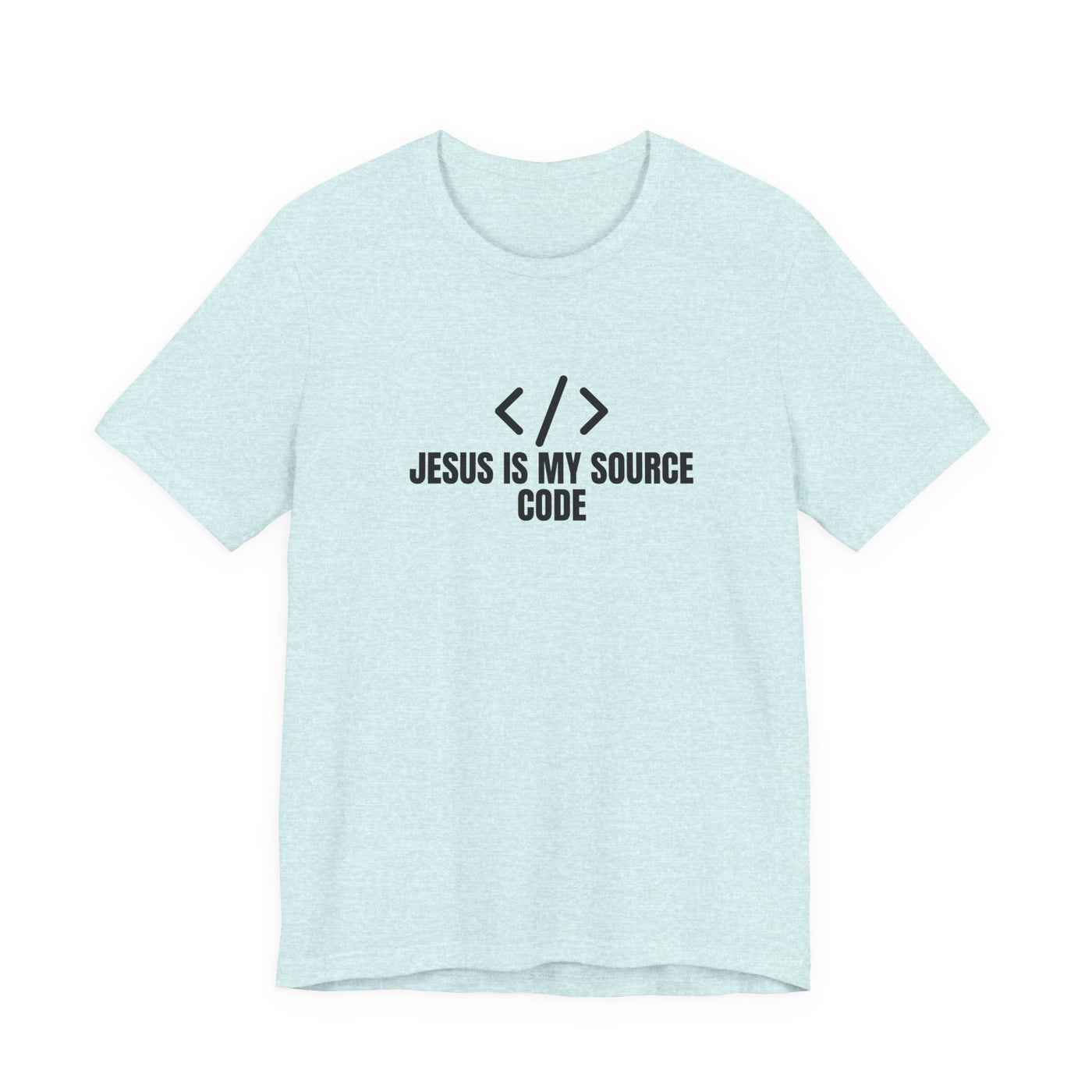 Faith-Inspired Tech Tee, Jesus Is My Source Code Shirt, Unisex