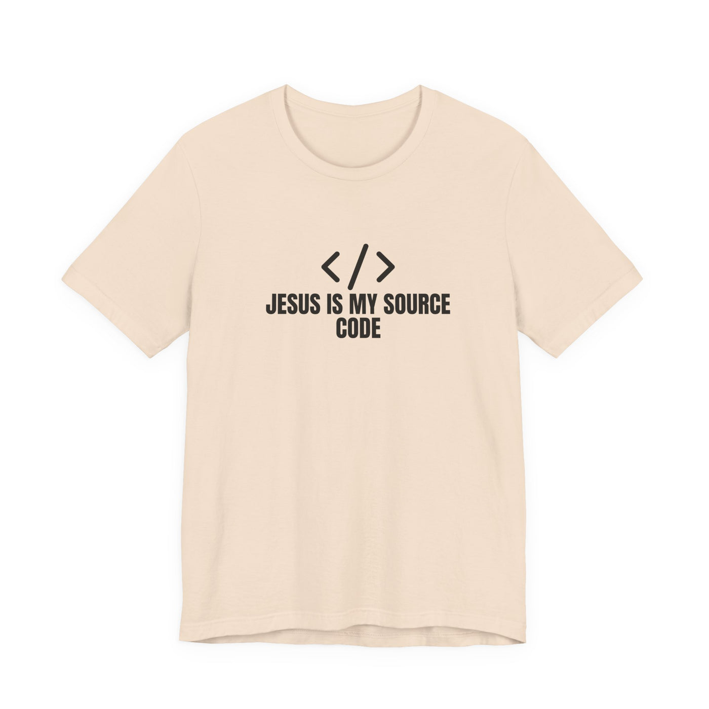 Faith-Inspired Tech Tee, Jesus Is My Source Code Shirt, Unisex