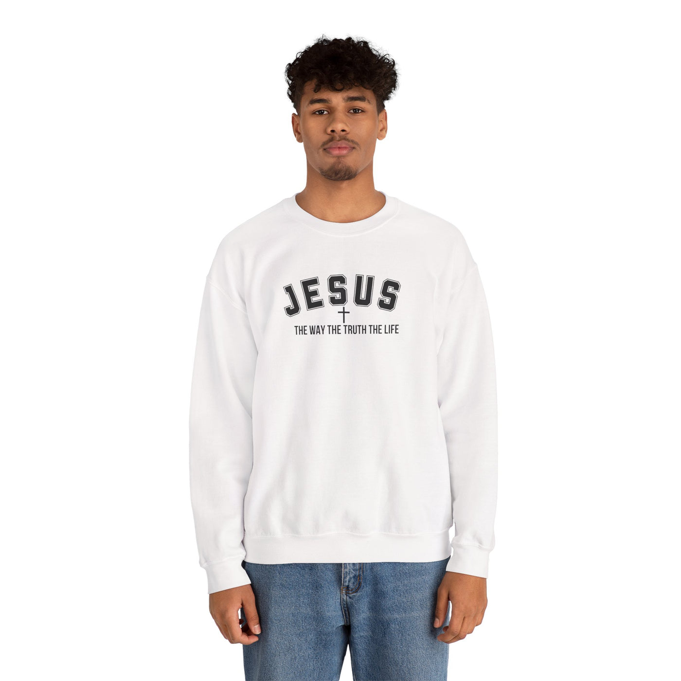 Jesus The Way The Truth The Life Faith-Inspired Crewneck Sweatshirt