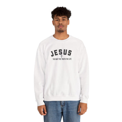 Jesus The Way The Truth The Life Faith-Inspired Crewneck Sweatshirt