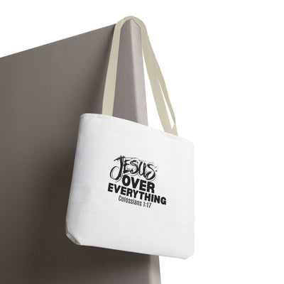 Inspirational Tote Bag | Jesus Over Everything | Faith Inspired  Everyday Use