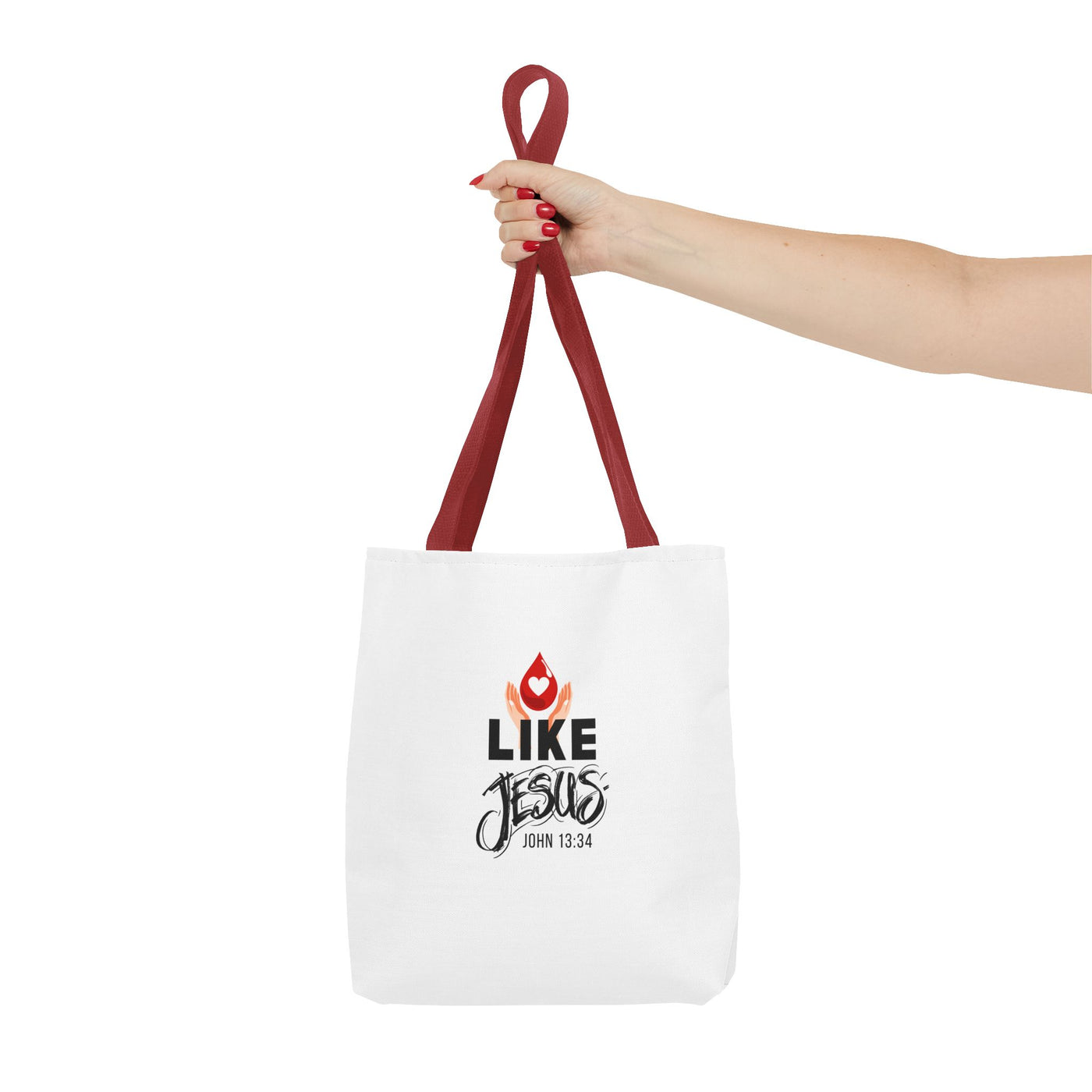 Inspirational Tote Bag - Love Like Jesus, Christian Gift, Bible Verse Bag, Everyday Use