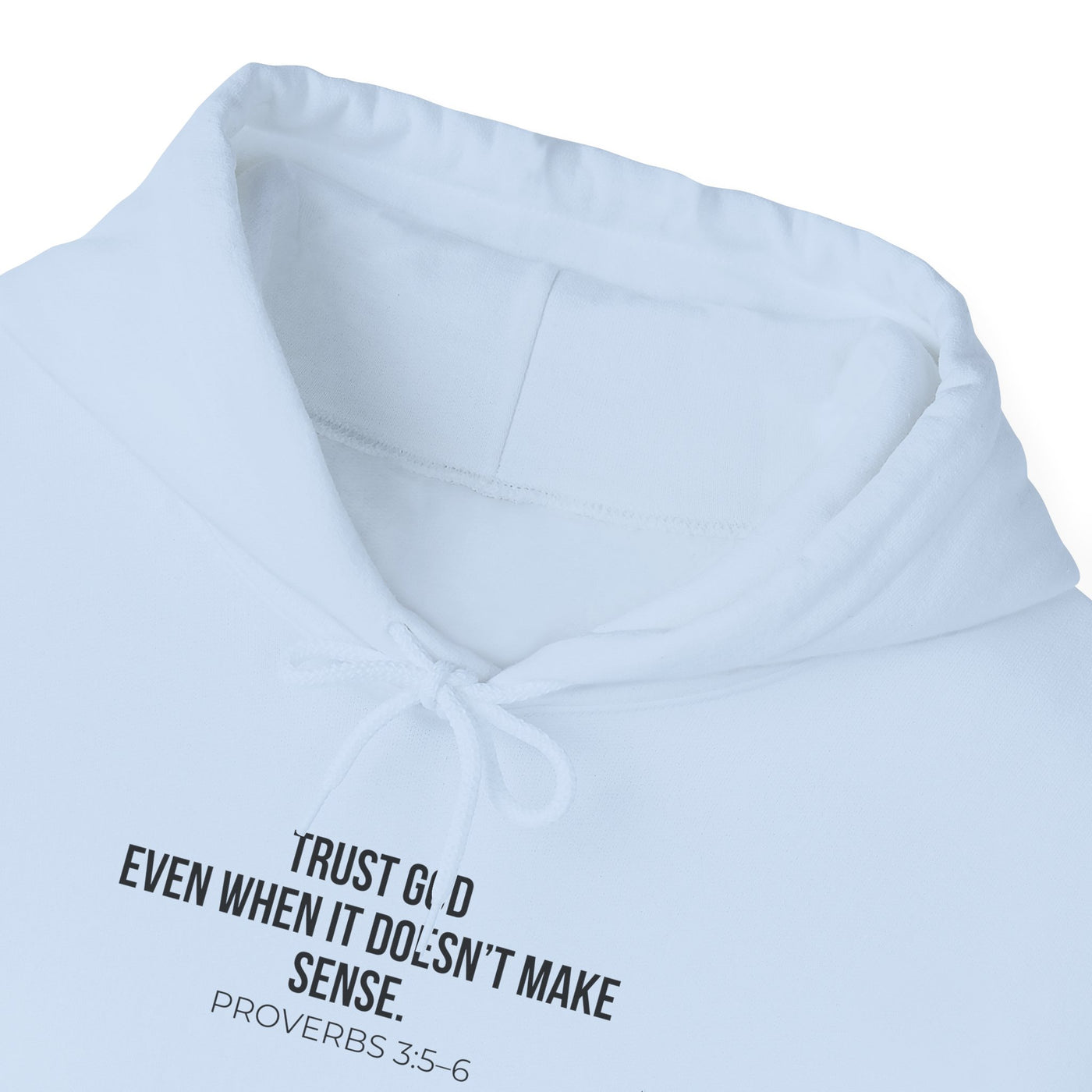 Trust God  Inspirational Sweatshirt, Faith-Based Apparel, Comfortable Unisex Hoodie
