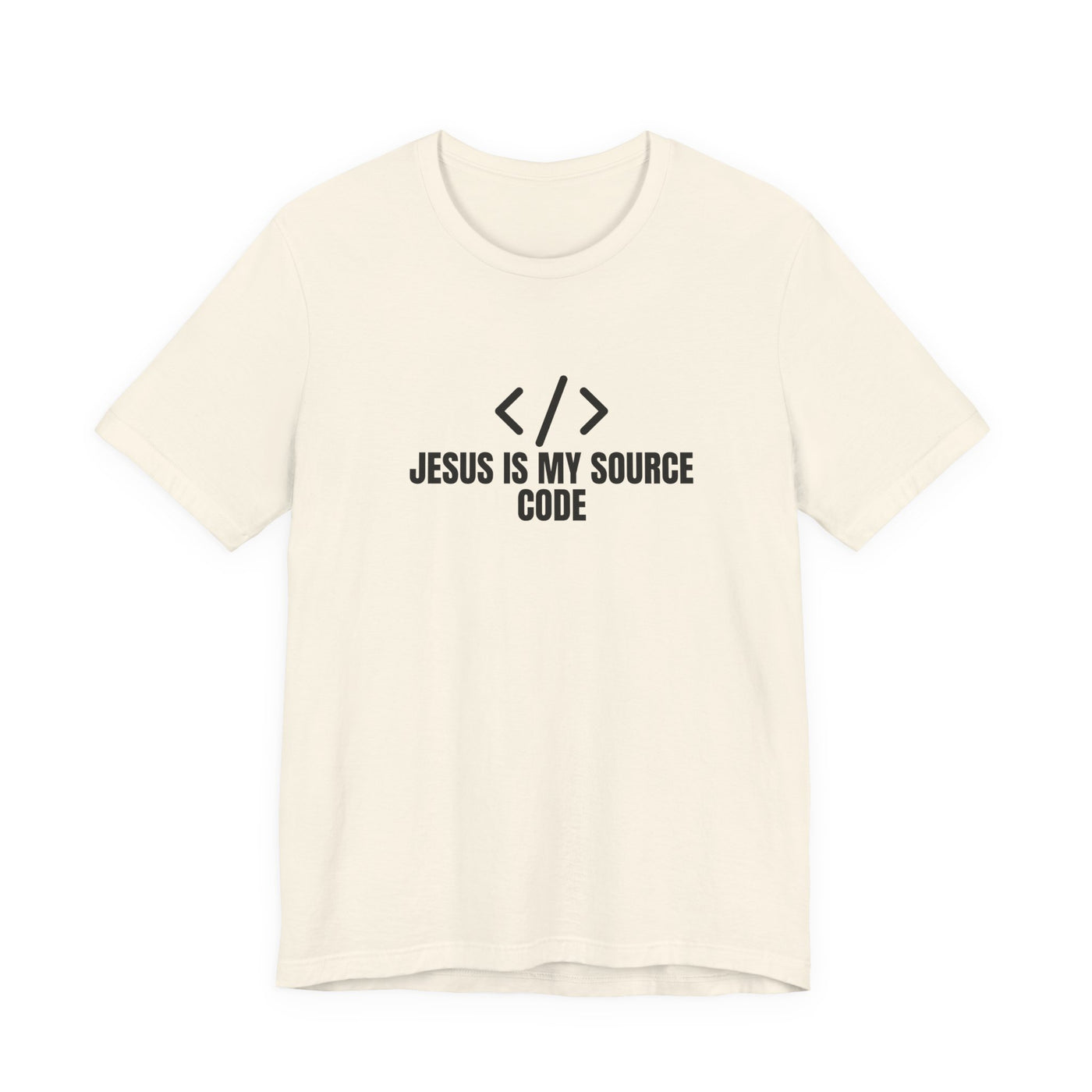 Faith-Inspired Tech Tee, Jesus Is My Source Code Shirt, Unisex