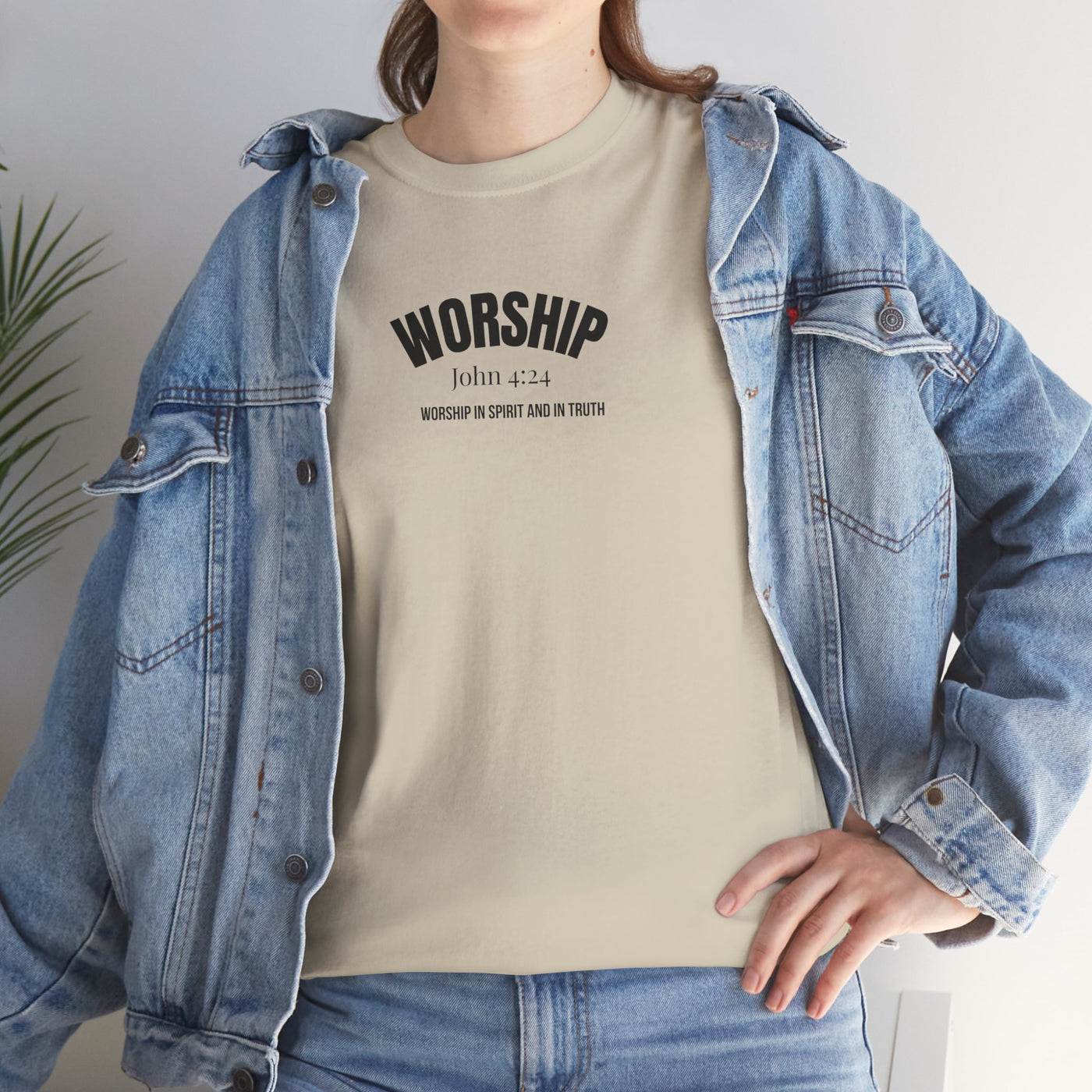 Worship Inspirational Unisex Tee, Faith-based T-Shirt, Religious Apparel
