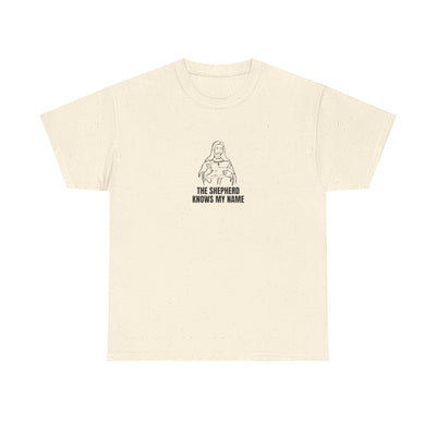 Shepherd Tee, Unisex Heavy Cotton Tee for Faith, Christian Gift, Religious Apparel, Bible Quotes, Everyday Wear