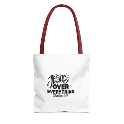 Inspirational Tote Bag | Jesus Over Everything | Faith Inspired  Everyday Use