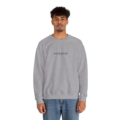 Unisex Peace Be With You  Cozy Crewneck Sweatshirt