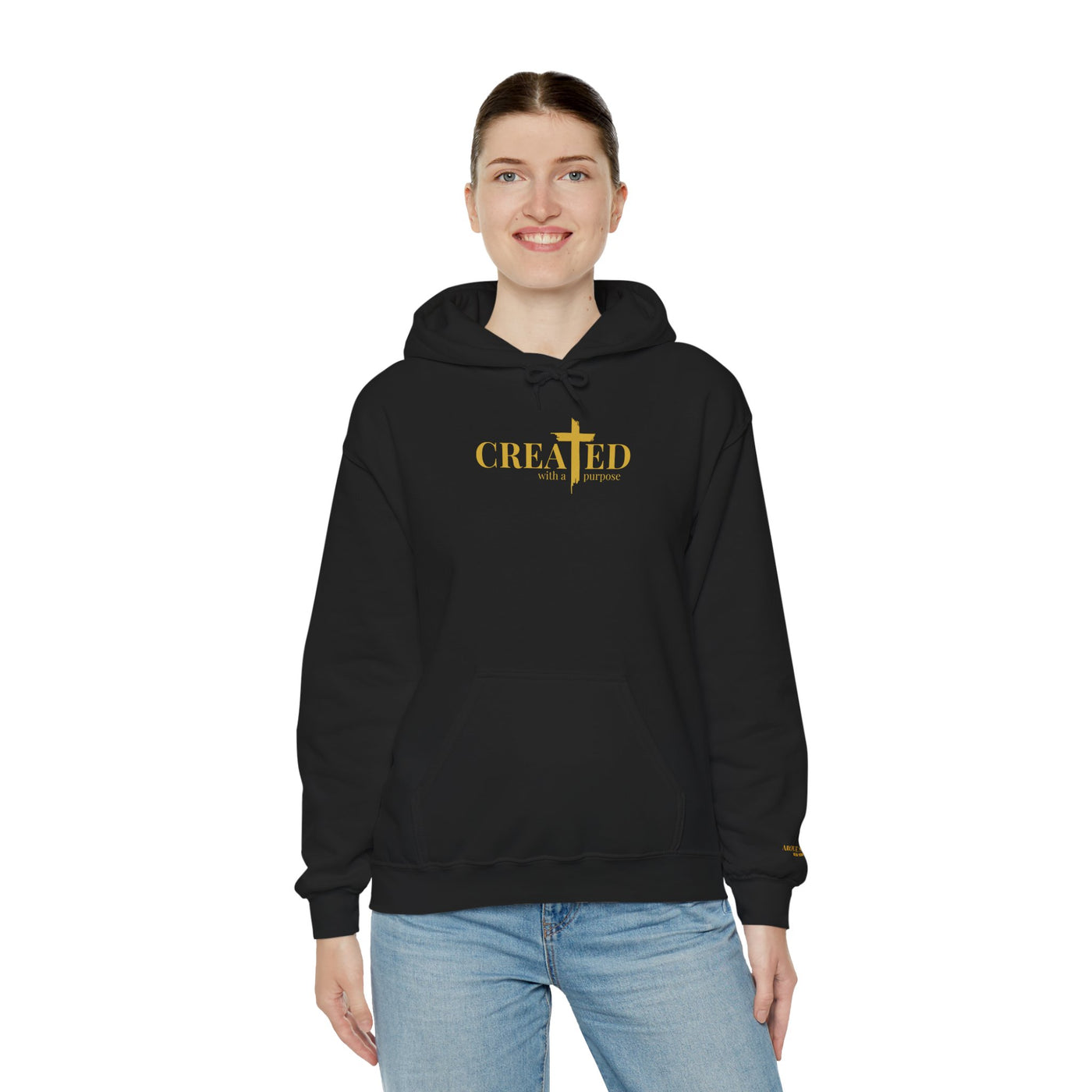 Created Faith Hooded Sweatshirt - Inspirational Unisex Hoodie
