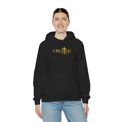 Created Faith Hooded Sweatshirt - Inspirational Unisex Hoodie