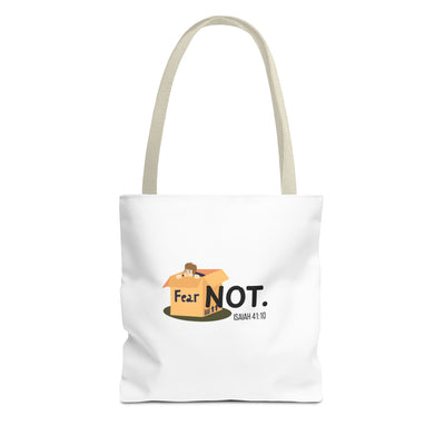 Fear Not Inspirational Tote Bag, Motivational Shopping Bag