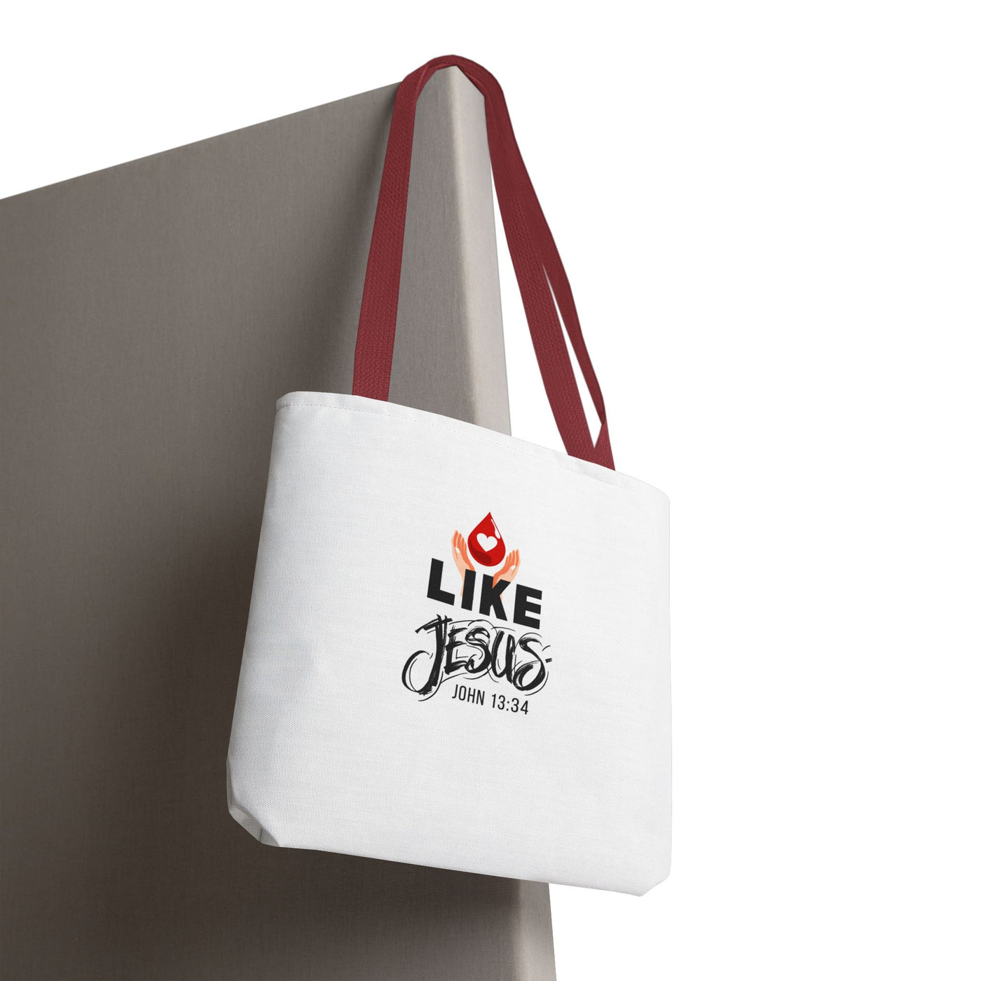 Inspirational Tote Bag - Love Like Jesus, Christian Gift, Bible Verse Bag, Everyday Use