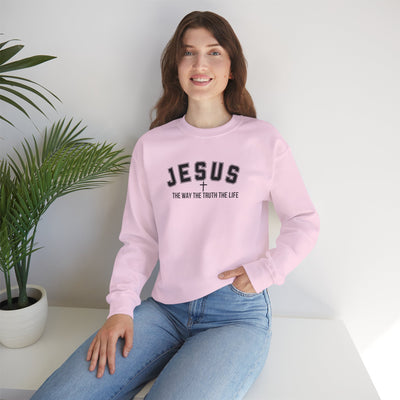 Jesus The Way The Truth The Life Faith-Inspired Crewneck Sweatshirt