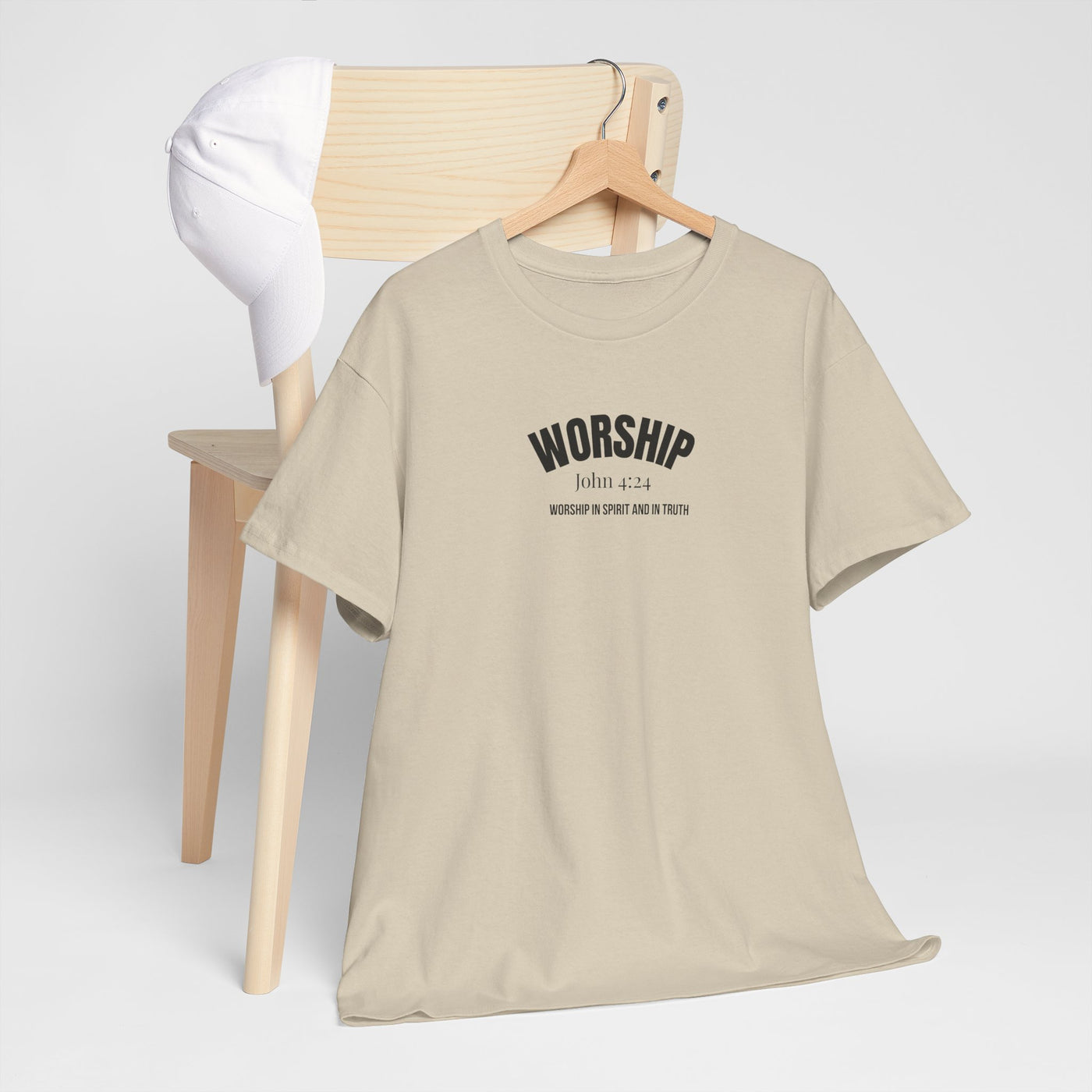 Worship Inspirational Unisex Tee, Faith-based T-Shirt, Religious Apparel