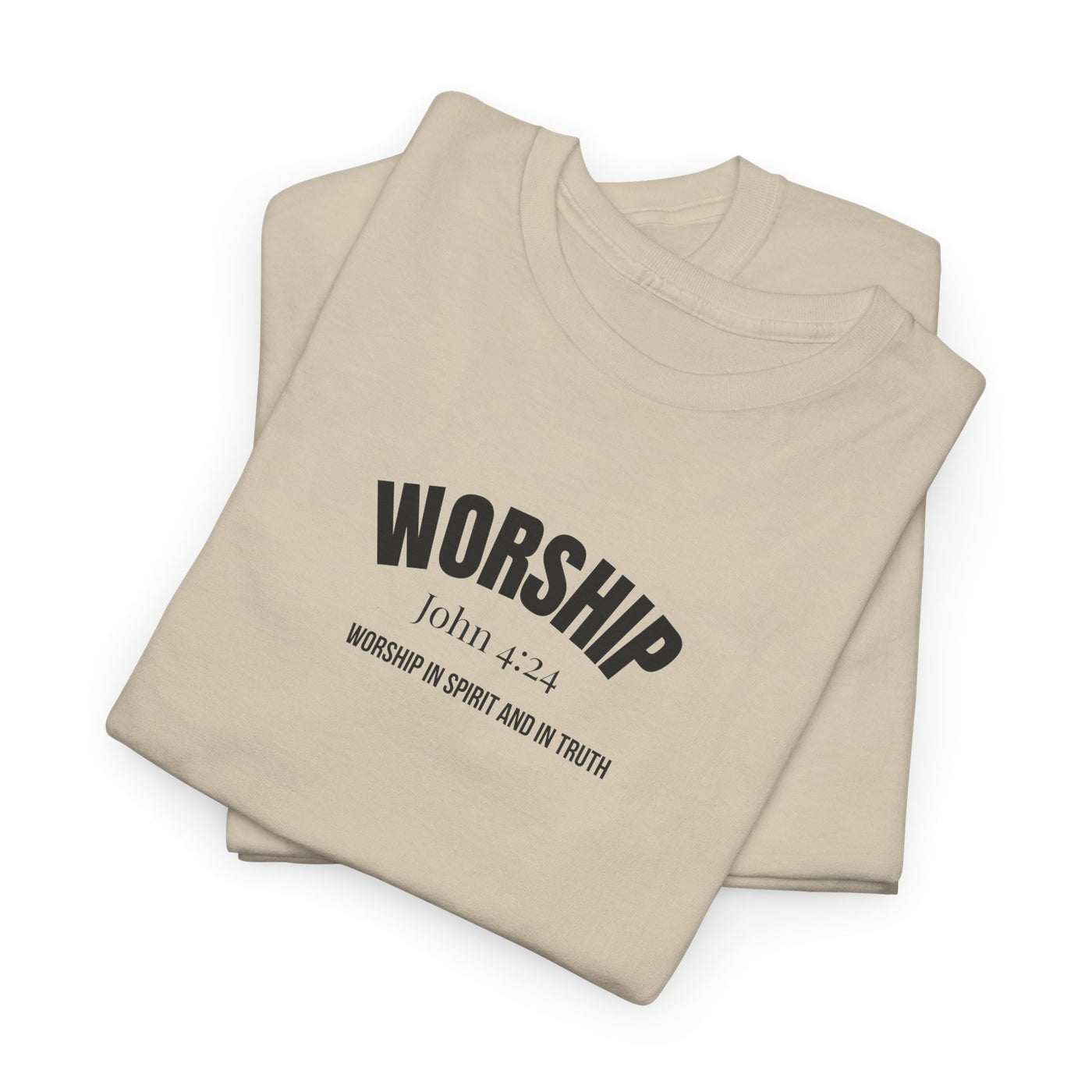 Worship Inspirational Unisex Tee, Faith-based T-Shirt, Religious Apparel