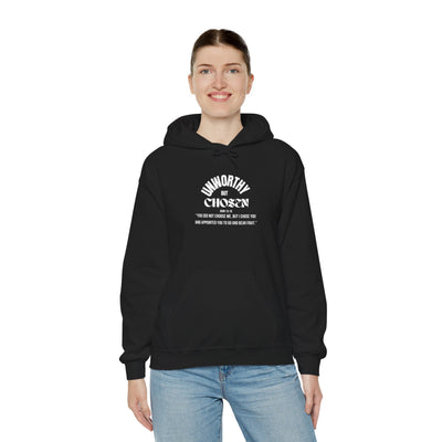 Unworthy but Chosen Unisex Motivational Hoodie