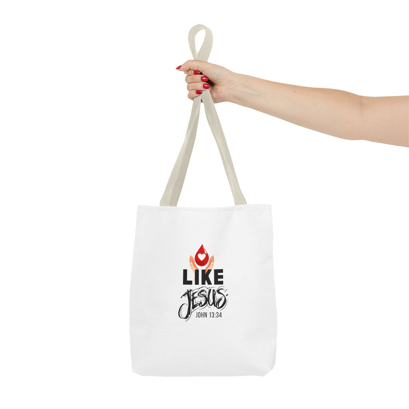 Inspirational Tote Bag - Love Like Jesus, Christian Gift, Bible Verse Bag, Everyday Use