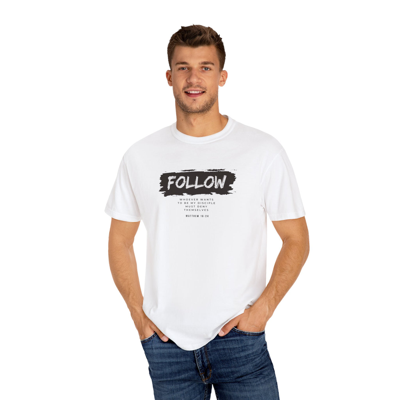 Follow Me Motivational Unisex T-shirt, Comfortable Tee for Everyday Wear