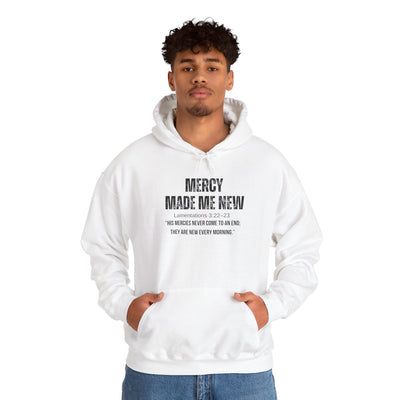 Inspirational Hoodie: Mercy Made Me New, Faith Sweatshirt