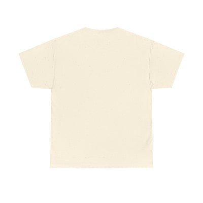 Unisex Heavy Cotton Tee with Above Saint Design