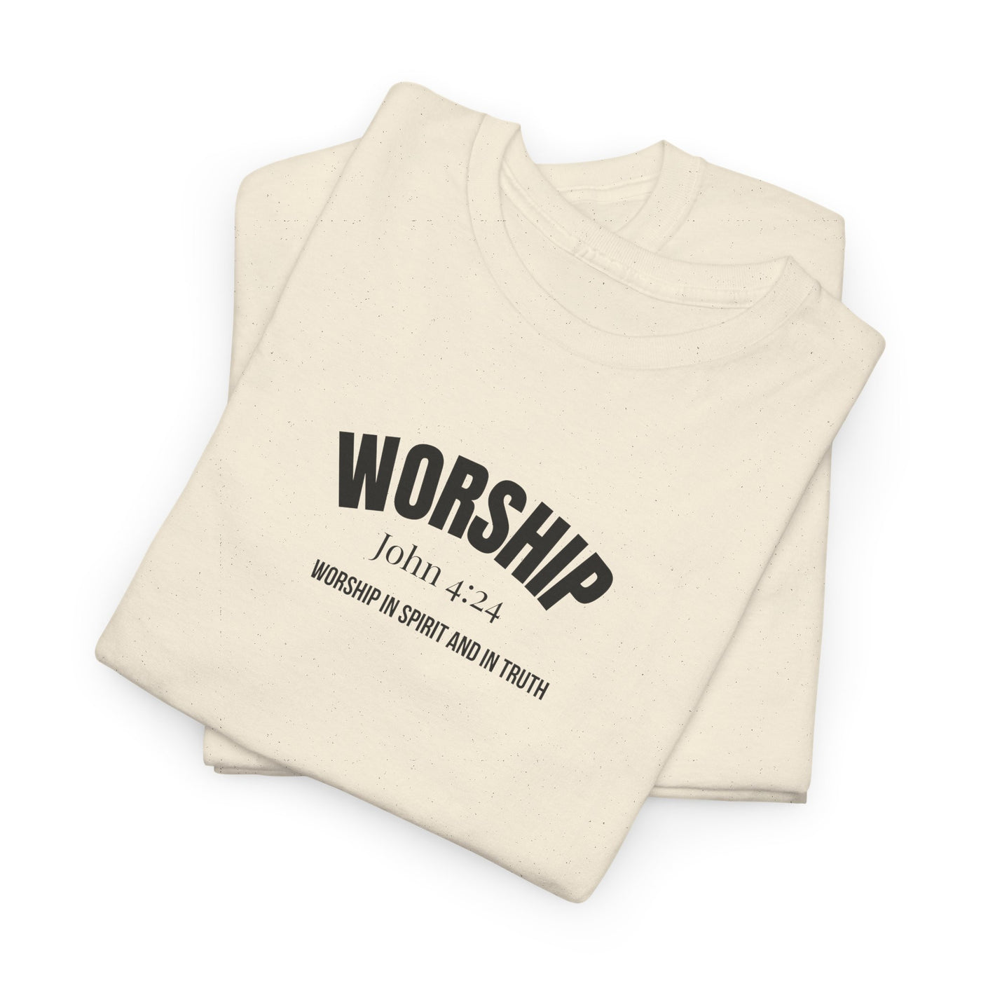 Worship Inspirational Unisex Tee, Faith-based T-Shirt, Religious Apparel