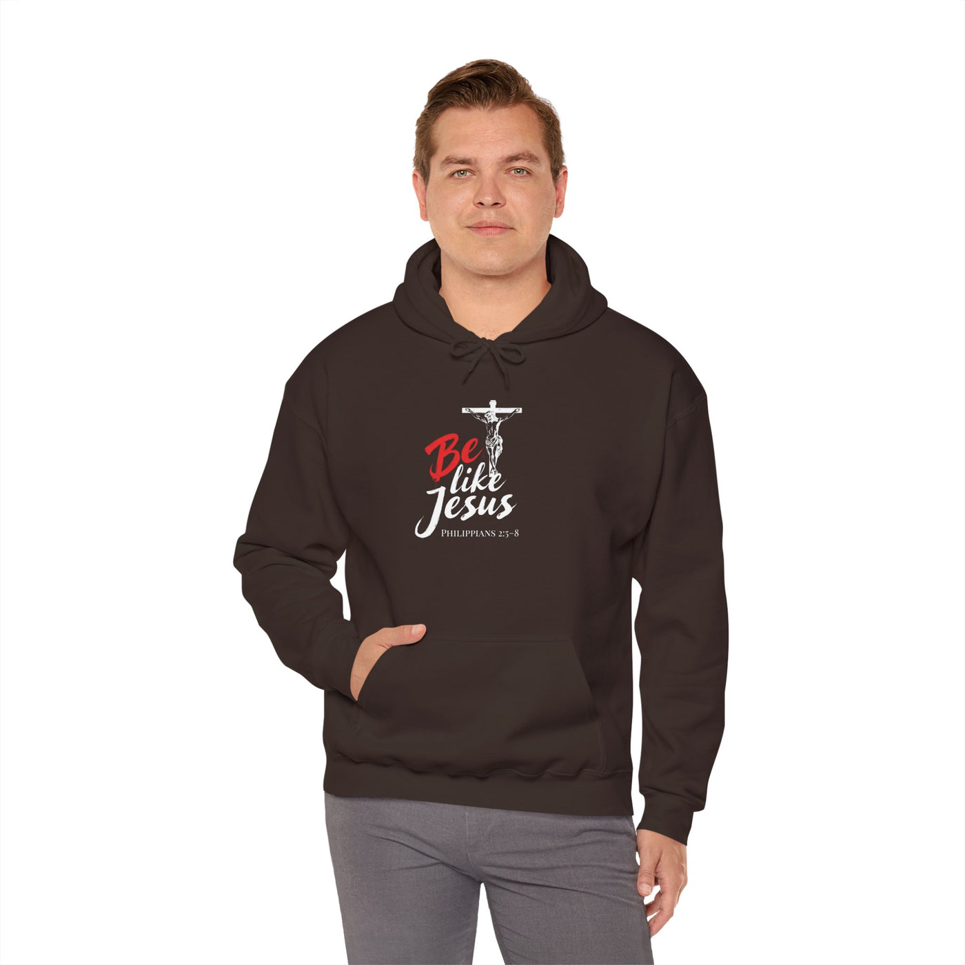 Faith-Inspired Hooded Sweatshirt - Be Like Jesus, Inspirational Apparel, Religious Hoodie