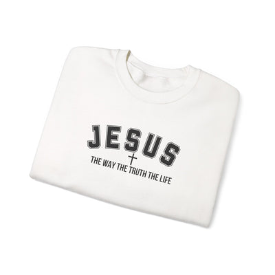 Jesus The Way The Truth The Life Faith-Inspired Crewneck Sweatshirt