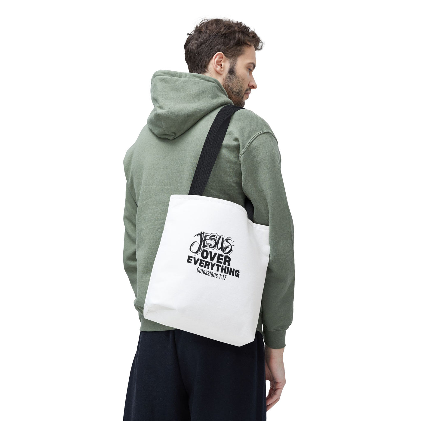 Inspirational Tote Bag | Jesus Over Everything | Faith Inspired  Everyday Use