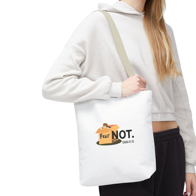 Fear Not Inspirational Tote Bag, Motivational Shopping Bag