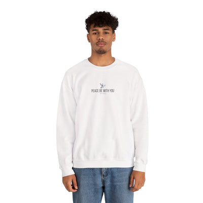 Unisex Peace Be With You  Cozy Crewneck Sweatshirt