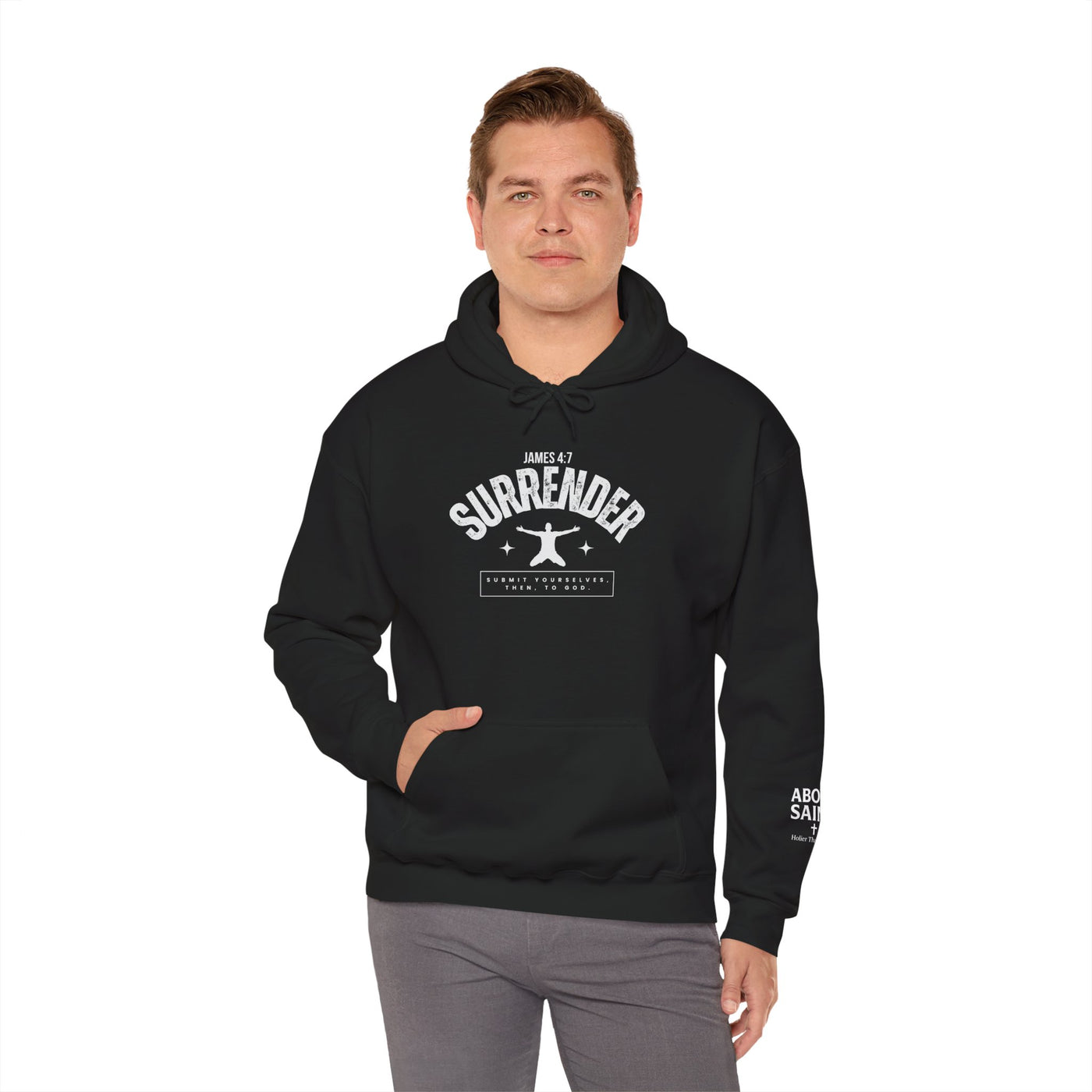 Inspirational Surrender Hoodie - Unisex Heavy Blend Sweatshirt