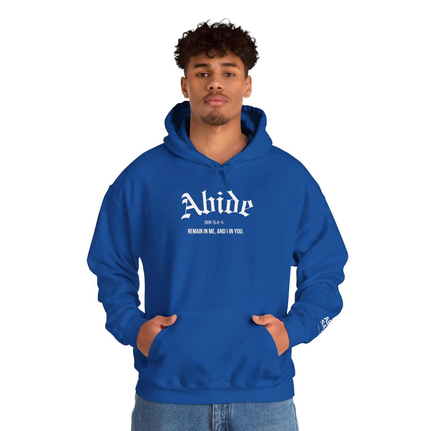 Cozy Abide Hoodie for Faith & Inspiration, Unisex Sweatshirt for Everyday Wear