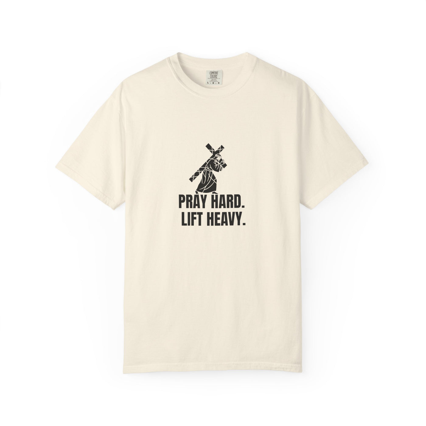 Pray Hard Lift Heavy Tee, Inspirational  Apparel