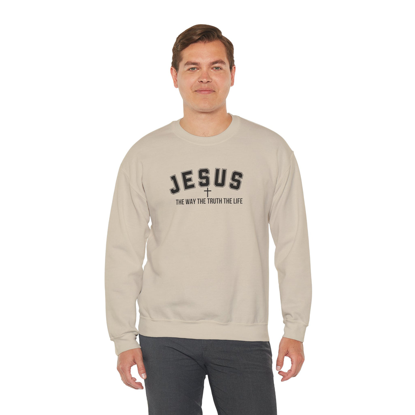 Jesus The Way The Truth The Life Faith-Inspired Crewneck Sweatshirt