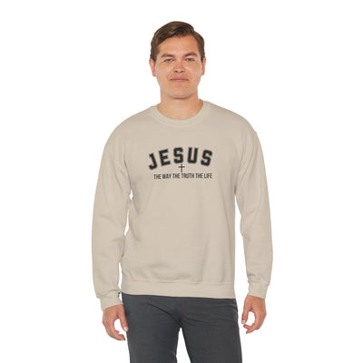 Jesus The Way The Truth The Life Faith-Inspired Crewneck Sweatshirt