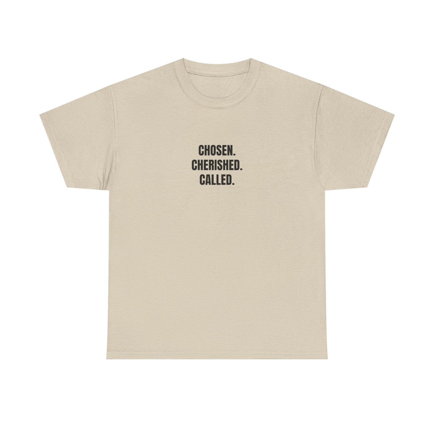 Chosen Cherished Called Unisex Heavy Cotton Tee, Inspirational T-Shirt