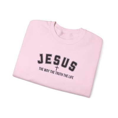 Jesus The Way The Truth The Life Faith-Inspired Crewneck Sweatshirt
